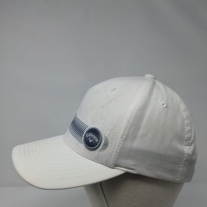 Callaway Snapback Hat White One Size Striped Adjustable Flexfit 110