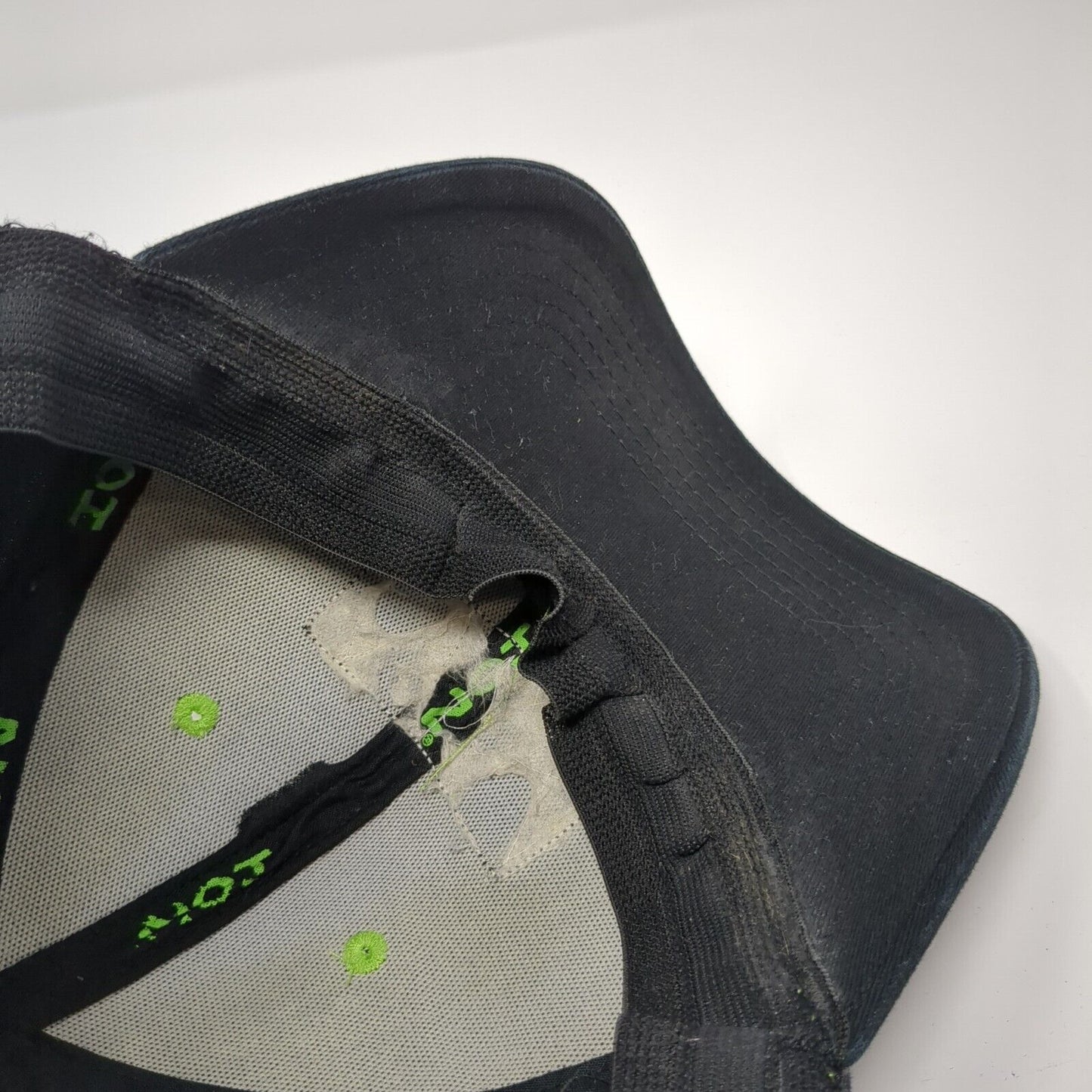 ION Electric Ice Augers Fitted Baseball Cap Black Large Lightweight Embroidered