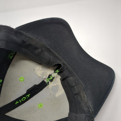 ION Electric Ice Augers Fitted Baseball Cap Black Large Lightweight Embroidered