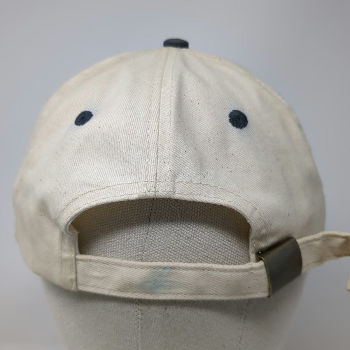 Del Sol Baseball Cap St Thomas USVI Beige Blue One Size Slideback Travel Hat