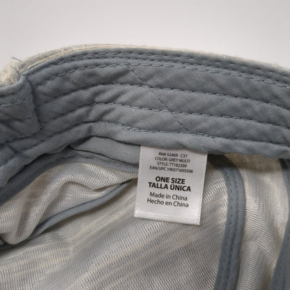 Unbranded Cadet Army Cap Gray One Size Stretch Lightweight Plaid Bow Tie