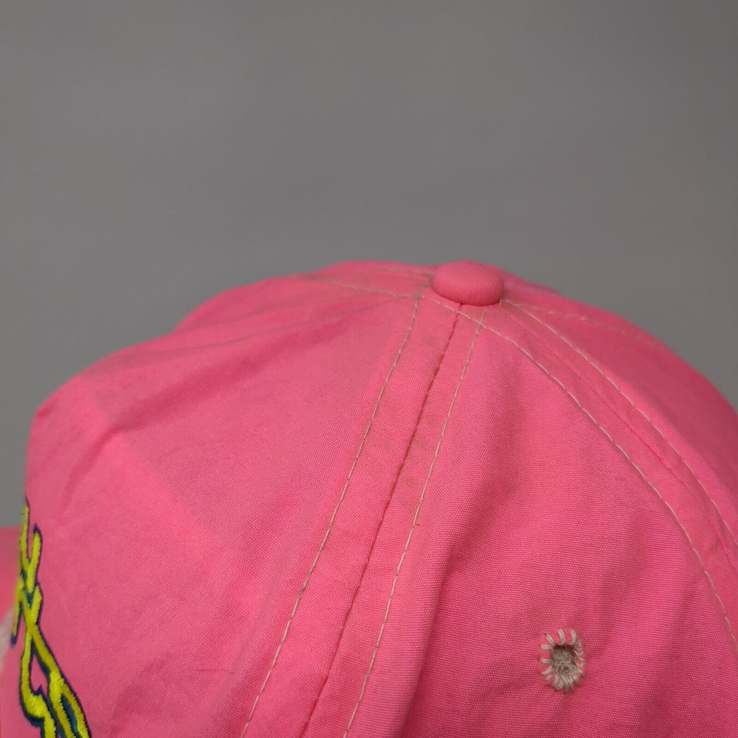 MU Sports Slideback Hat Pink One Size Adjustable Embroidered Rope Imperial