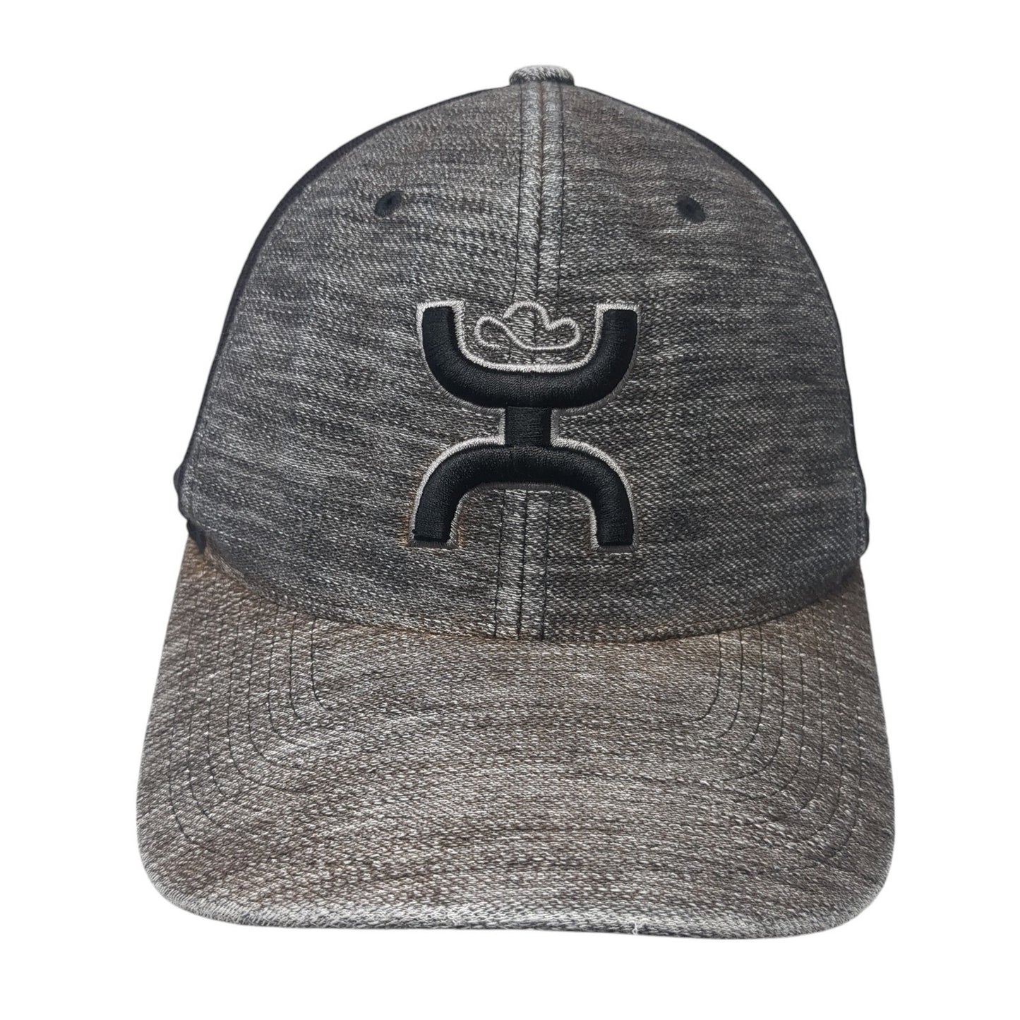 Get Your Hooey Fitted Hat Gray Medium Embroidered Logo Flexfit Colorblock