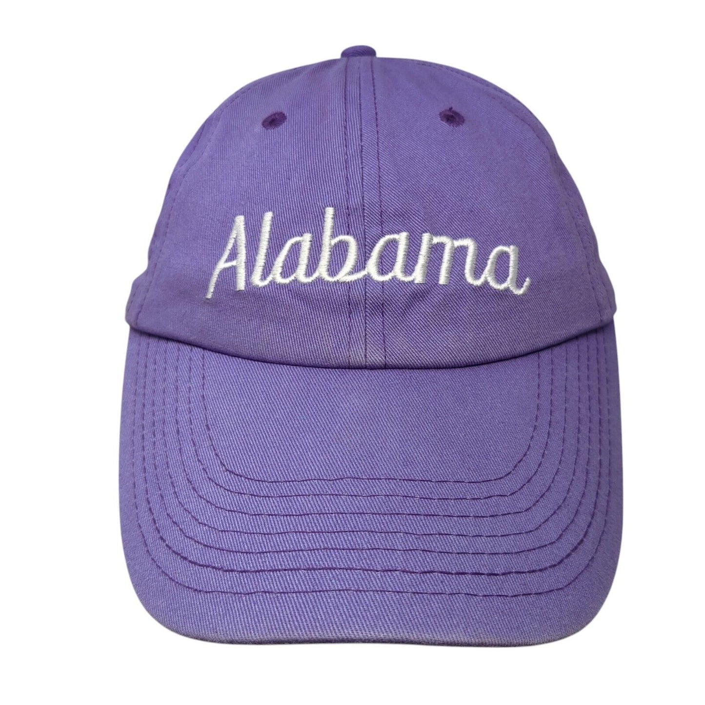 Alabama Strapback Hat Purple One Size Adjustable Embroidered 6 Panel