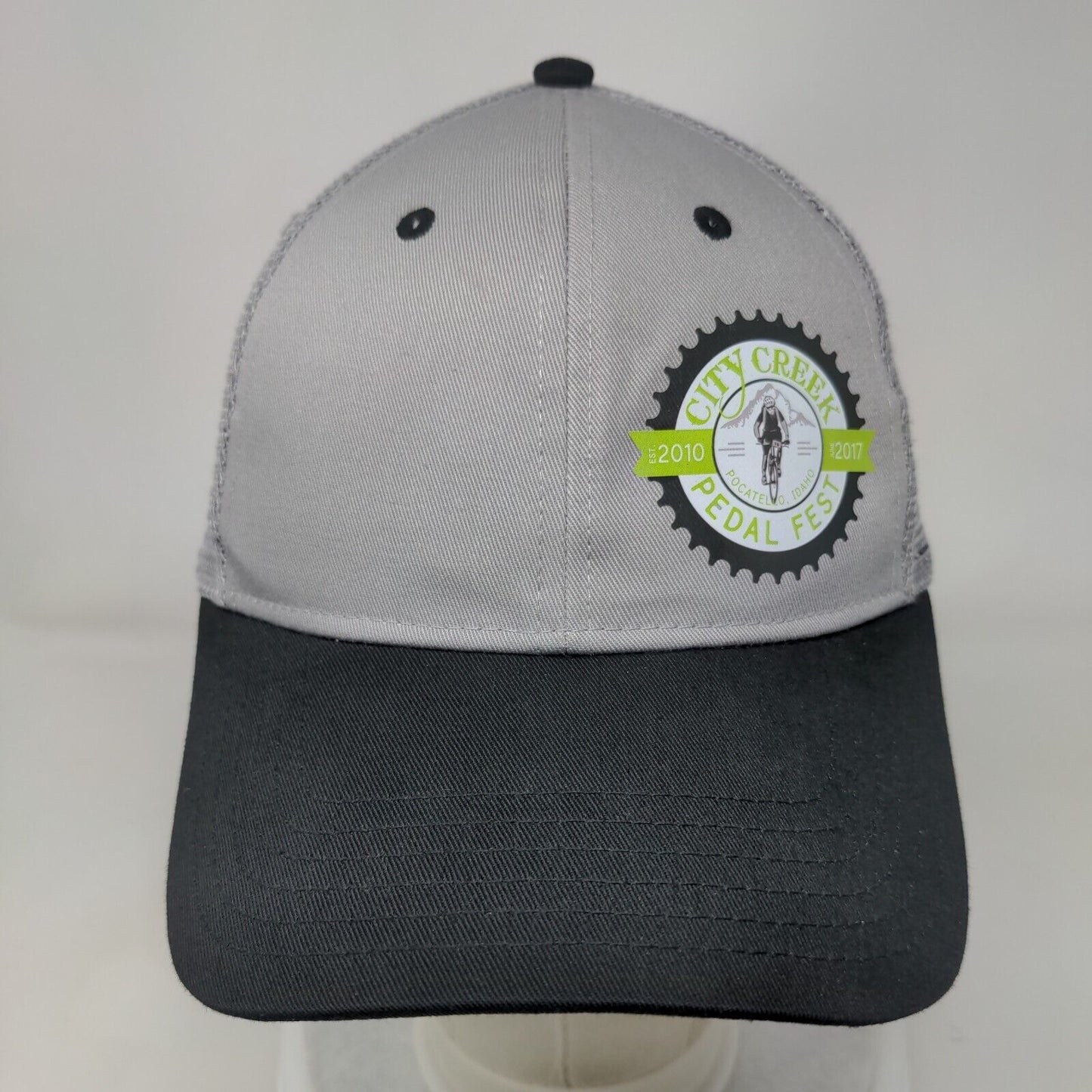 City Creek Pedal Fest Est. 2010-2017 Snapback Trucker Hat Gray OSFM Mesh Back