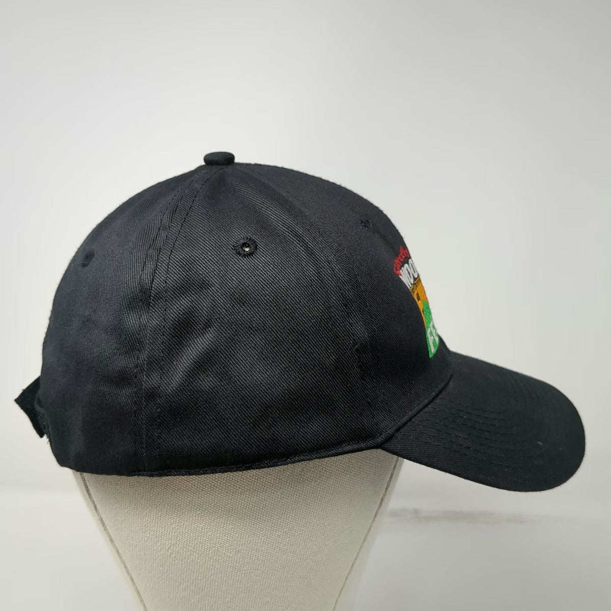 Heat Baseball Cap Black One Size Woodstock Film Festival Peace Strapback Hat