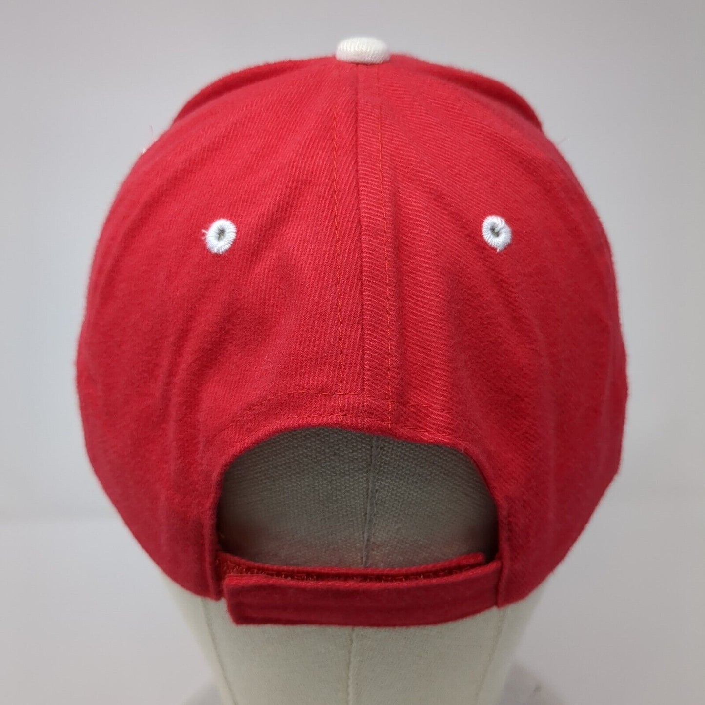 Mark Skeen Racing Strapback Hat Red OSFM Adjustable Embroidered Otto