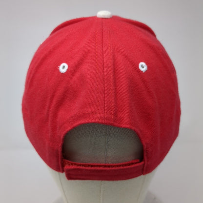 Mark Skeen Racing Strapback Hat Red OSFM Adjustable Embroidered Otto