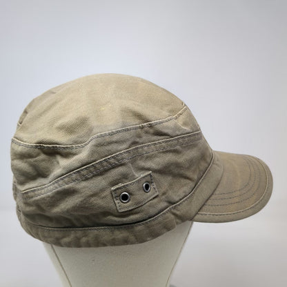 REI Army Cap Green XL Organic Cotton Hat Metal Logo Side Eyelets Outdoor Sun