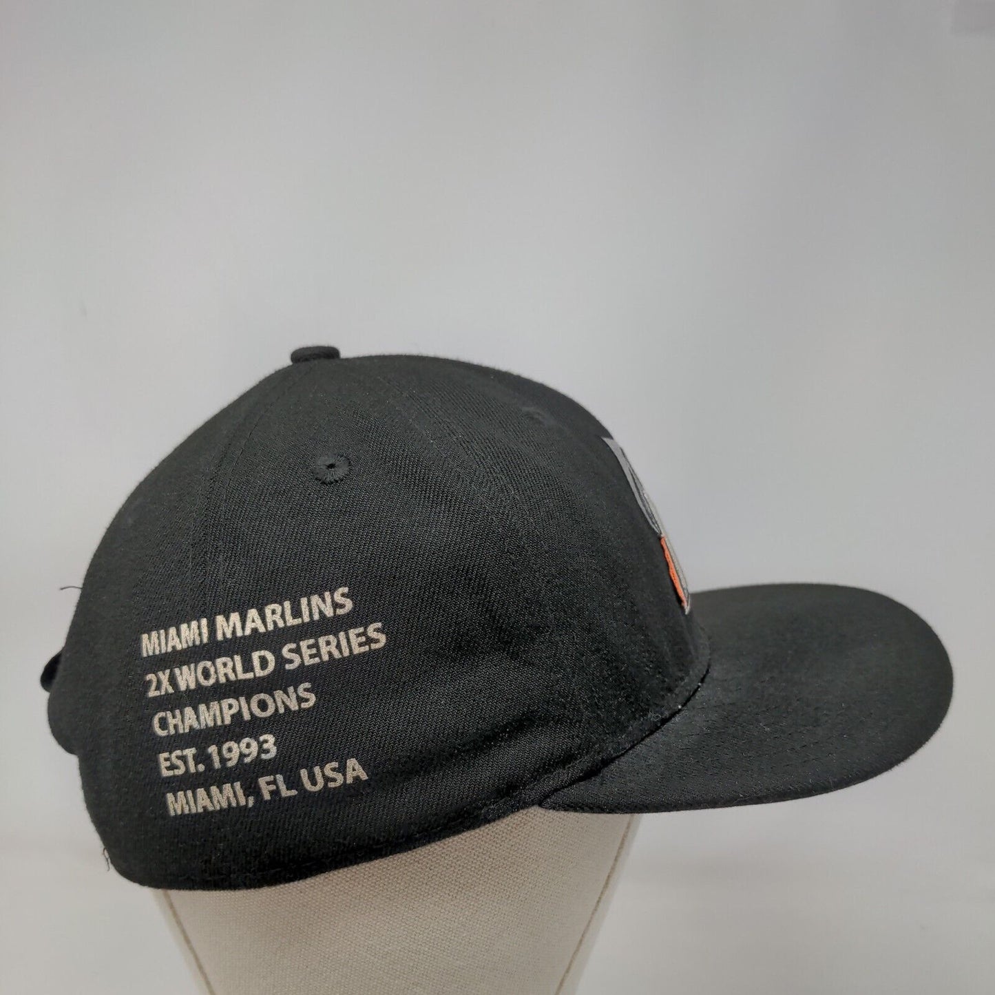 Miami Marlins Snapback Hat Black OSFM Embroidered Logo New Era 9Fifty MLB