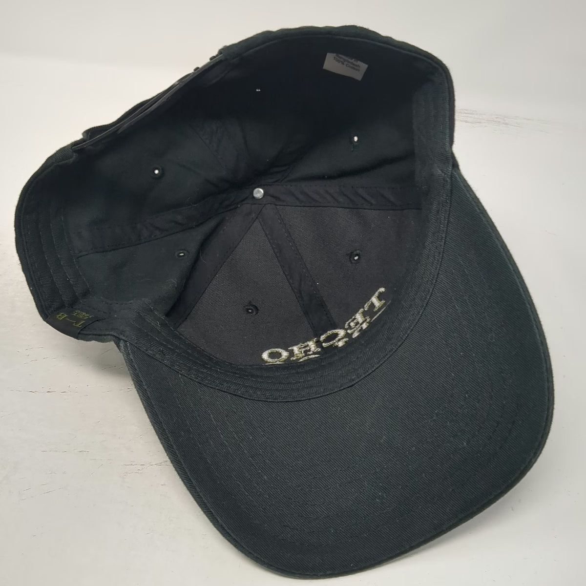 Techo-Bloc Snapback Hat Black One Size 100% Cotton Hardscape Masonry Logo Cap