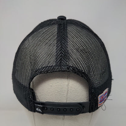 Quiksilver Hawaii Snapback Trucker Hat Black OSFM Adjustable Mesh Back