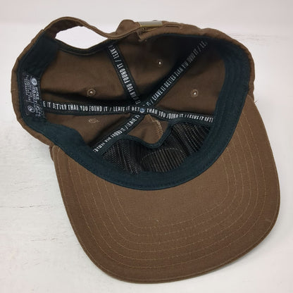 Parks Project 5 Panel Brown One Size Hat Leave It Better Sun Patch Slideback