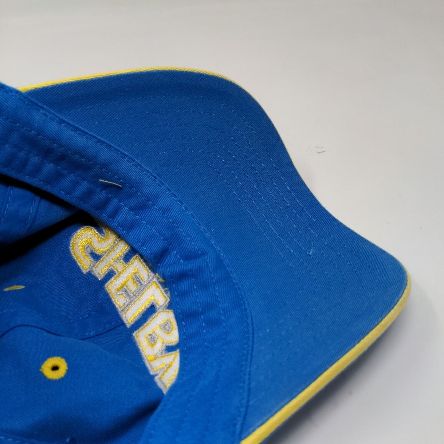 KC Sportswear Men's Strapback Hat Blue Embroidered Logo Shelby Materials