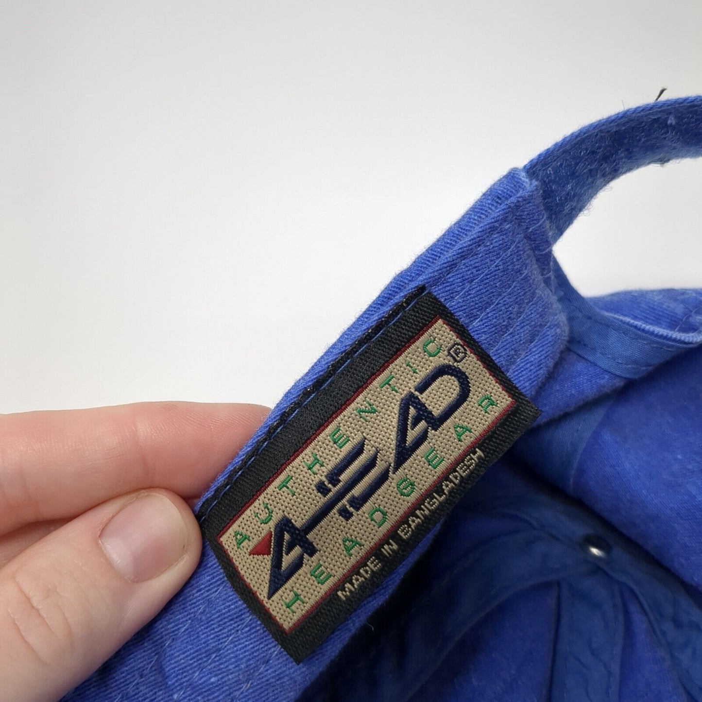 Bonaire Strapback Hat Blue One Size Adjustable Embroidered Solid Ahead