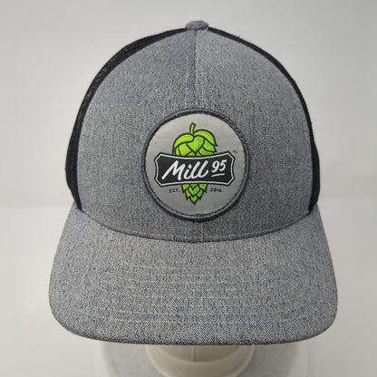 Mill95 Est 2016 Snapback Trucker Hat Gray OS Adjustable Mesh Pacific Headwear