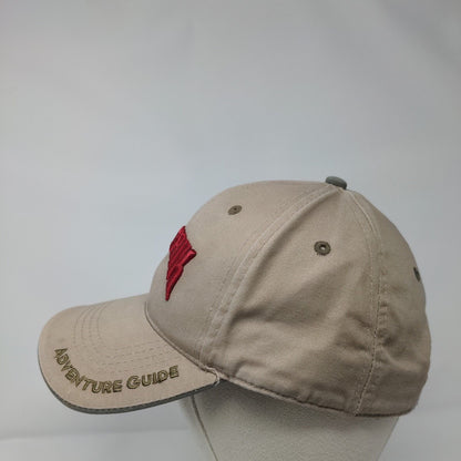 Maverik Adventure Guide Strapback Hat Tan One Size Embroidered