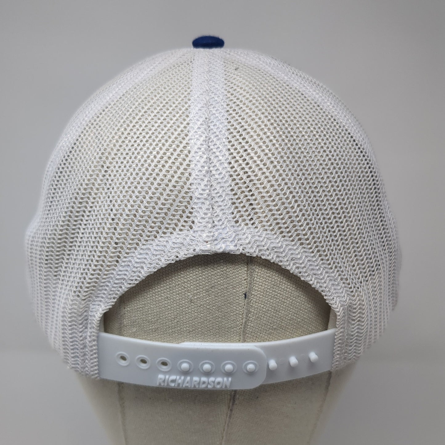 Dirks Dozing & Excavating Trucker Hat Blue OS Adjustable Mesh Back Richardson