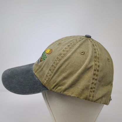 Brown Gray Baseball Cap One Size Camp Yawgoog Rockville RI Oars Slideback Hat