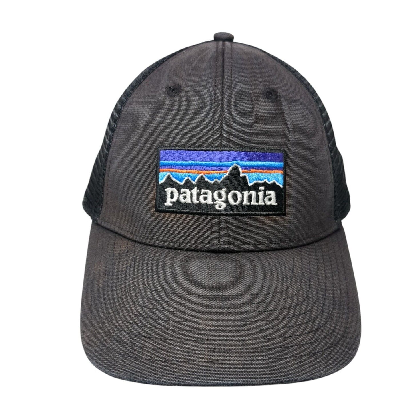 Patagonia Snapback Mesh Back Trucker Hat Black One Size Adjustable
