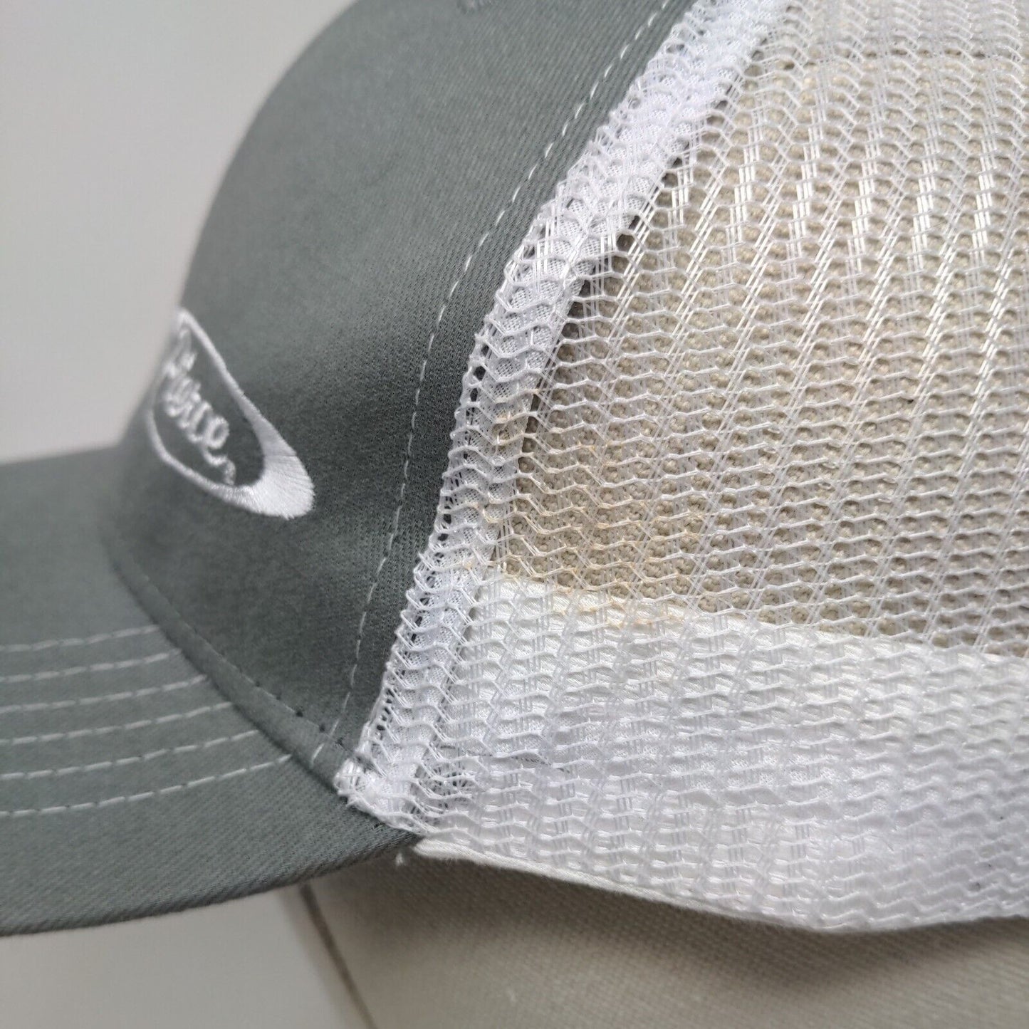 Pierce Snapback Mesh Back Trucker Hat Gray OSFM Colorblock Hit