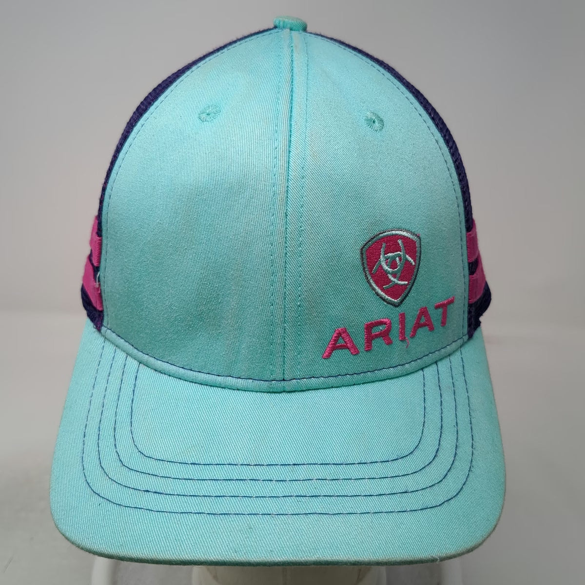 Ariat Trucker Hat Blue One Size Mesh Snapback Equestrian Western Pink Purple