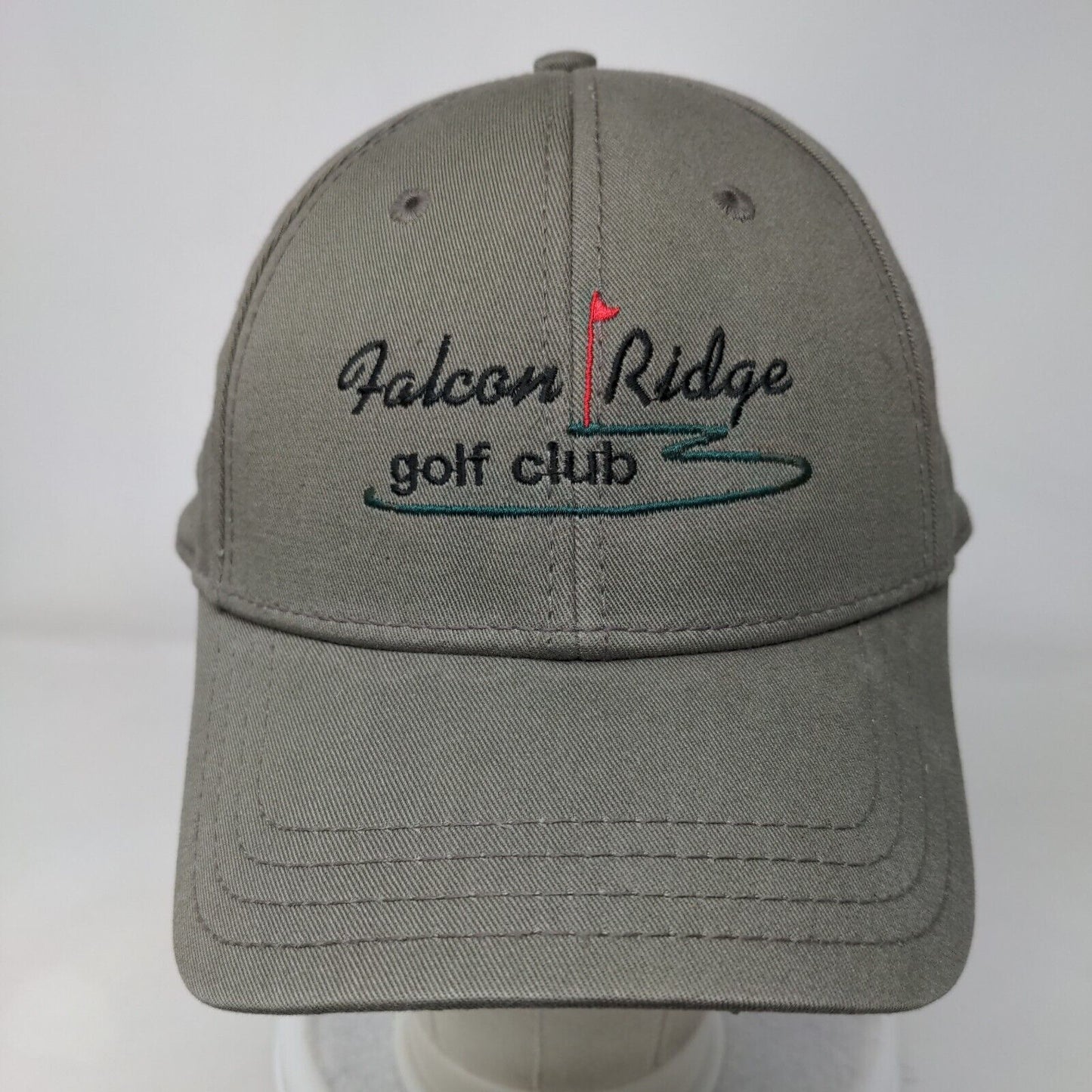 Falcon Ridge Golf Club Slideback Hat Brown OSFM Adjustable Embroidered