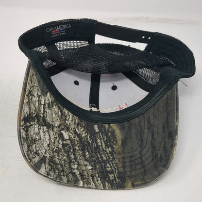 Cap America Trucker Hat Green OSFM Mennekes My Power Connection Camo Snapback