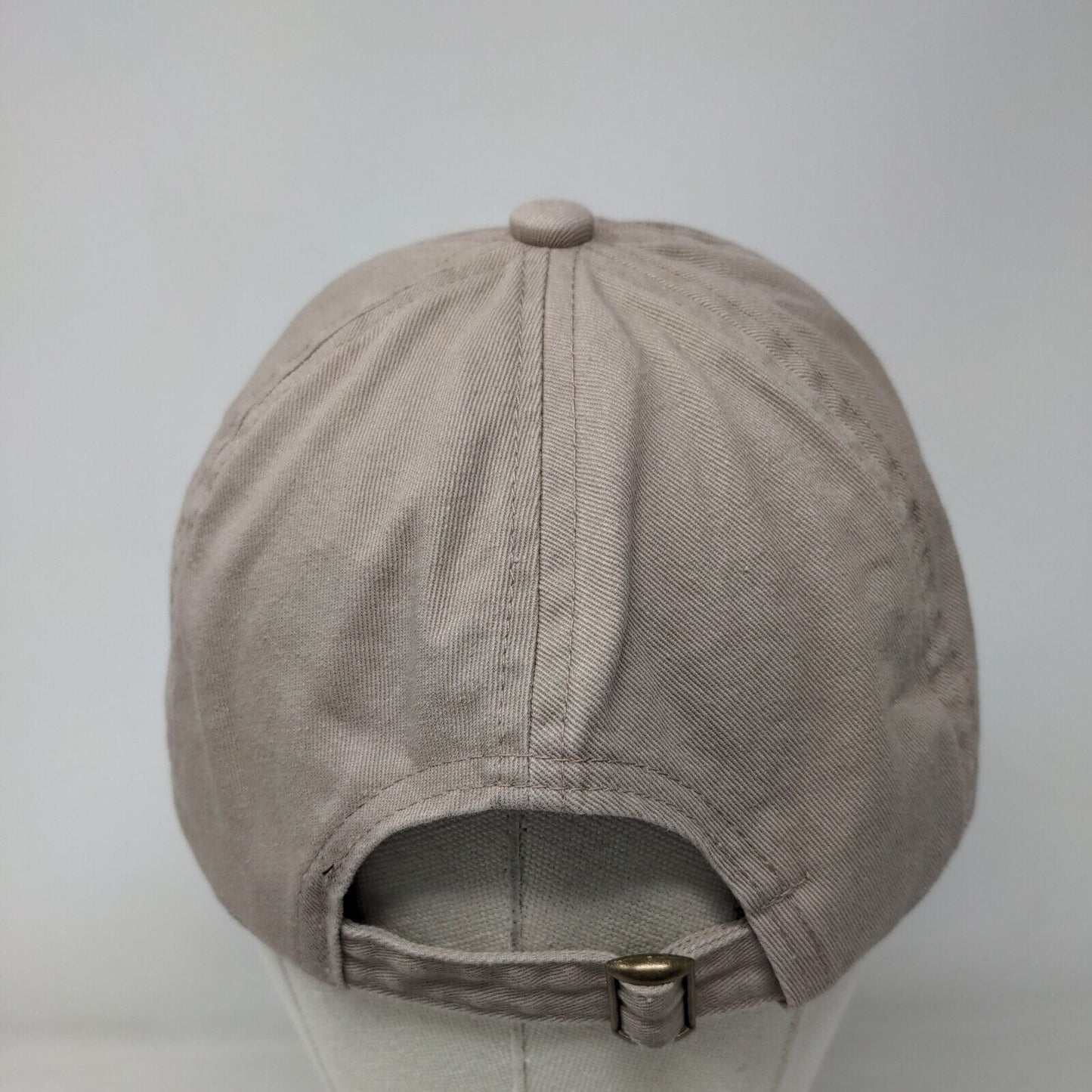 Mama Slideback Hat Tan OSFM Adjustable Embroidered David And Young