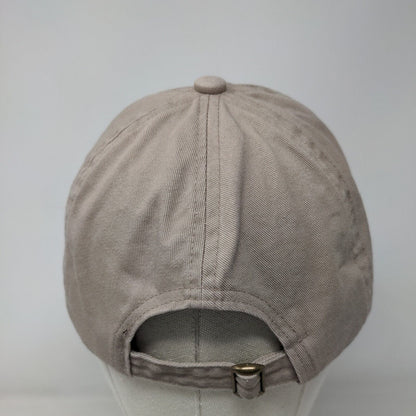 Mama Slideback Hat Tan OSFM Adjustable Embroidered David And Young