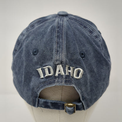 Idaho Famous Potatoes Slideback Hat Blue One Size Embroidered 6 Panel