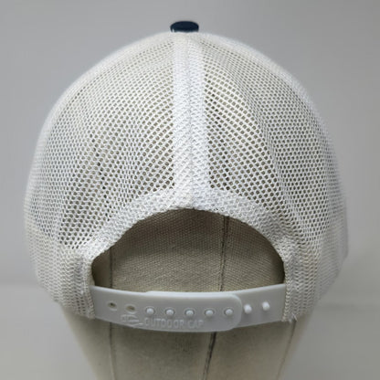 Outdoor Cap Trucker Hat Blue Gray White One Size TAC Riptide Logo Mesh Snapback