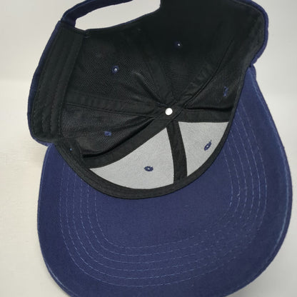 MB Mad Barn Logo Embroidered Blue Baseball Cap One Size Adjustable Slideback Hat