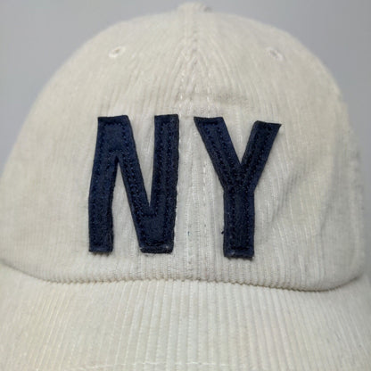 American Needle Men's Slideback Hat Tan Corduroy Embroidered New York Logo