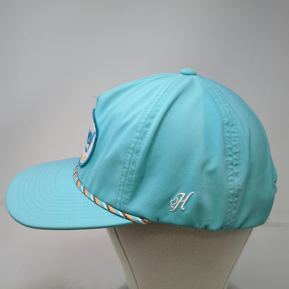 Hooey 5 Panel Blue Hat One Size Rope Brim Patch Spring Branch Texas Snapback