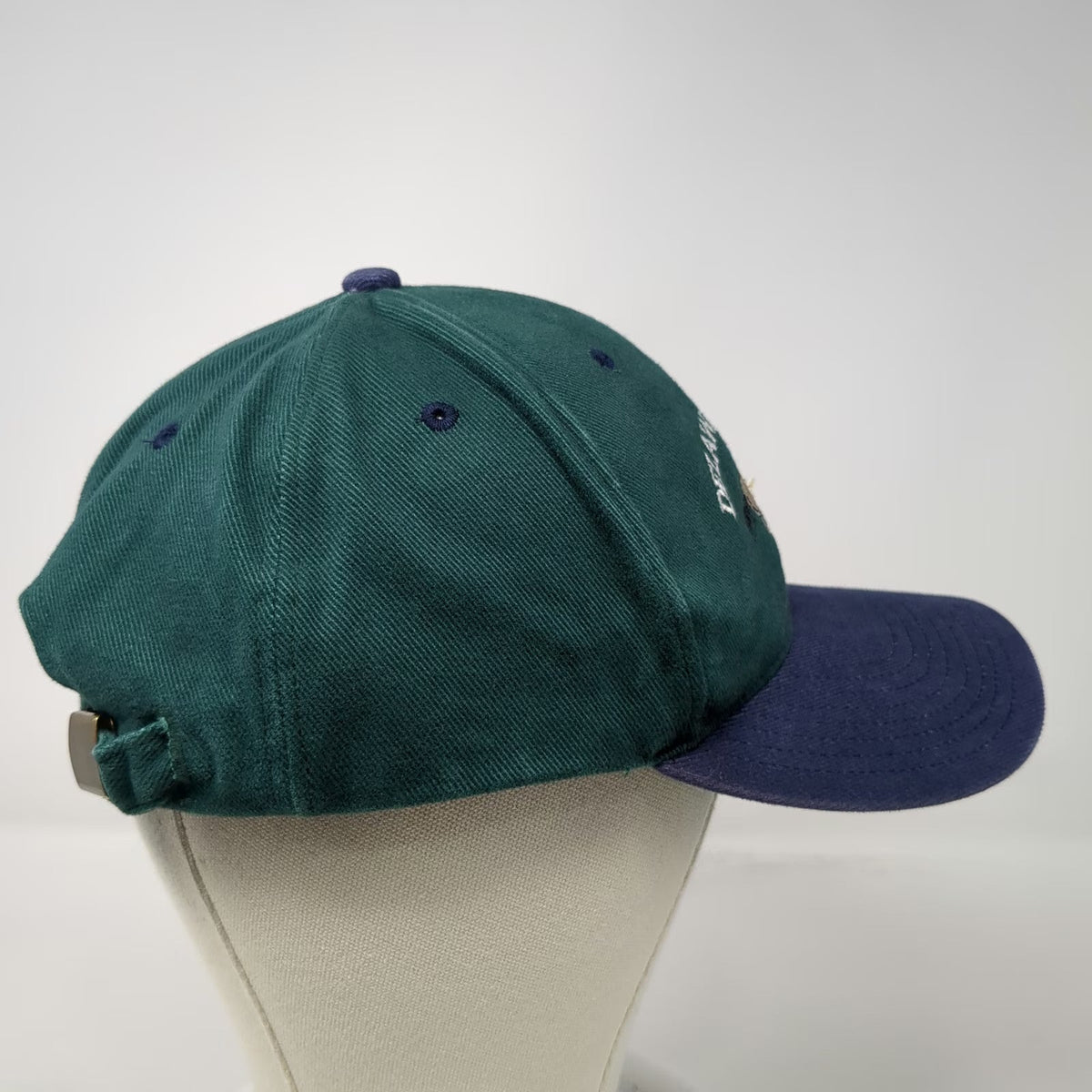 Green Blue Delaware Park Horse Racing Jockey Baseball Cap One Size Slideback Hat
