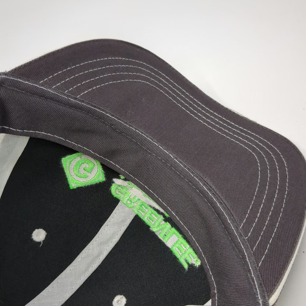 Greenlee A Textron Company Baseball Cap Gray OSFM Logo Mesh Back Strapback Hat