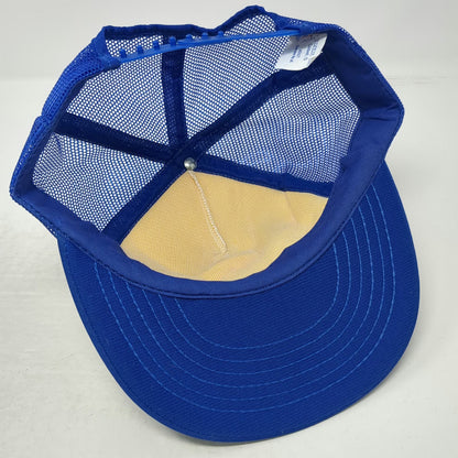 Boise State Broncos NCAA IDEA Trucker Hat Blue White Orange Snapback Vintage