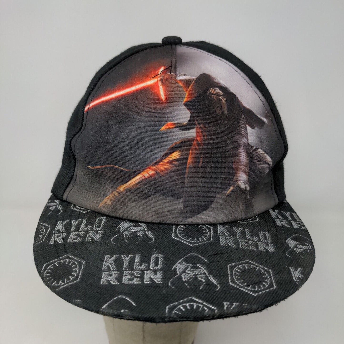 Star Wars Boys Snapback Hat Black OS Kylo Ren Embroidered & Graphic Logos
