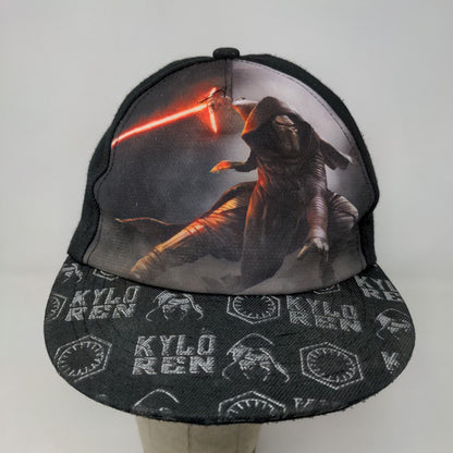 Star Wars Boys Snapback Hat Black OS Kylo Ren Embroidered & Graphic Logos