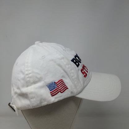 Boston Strong Slideback Hat White One Size Embroidered Hereford St Boylston St