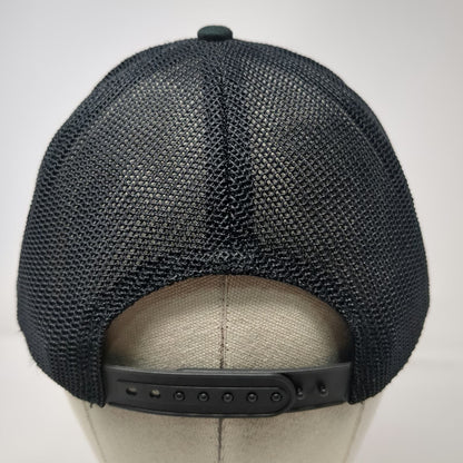 Rossignol Trucker Hat Black One Size Mesh Back Snapback Rubber Logo Patch
