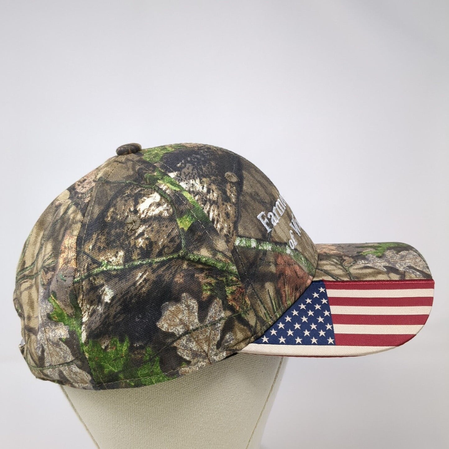 Farmers Bank of Willards 2022 Slideback Hat Camouflage OS Patriotic Outdoor Cap