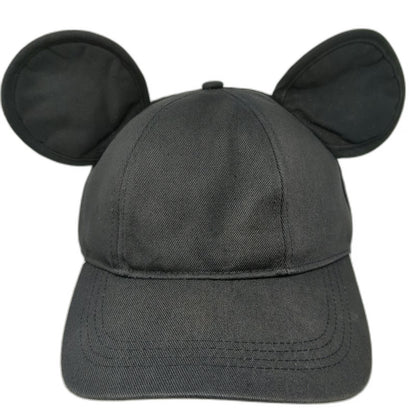 Disney Parks Snapback Black One Size Mickey Mouse Ears Hat Side Embroidery
