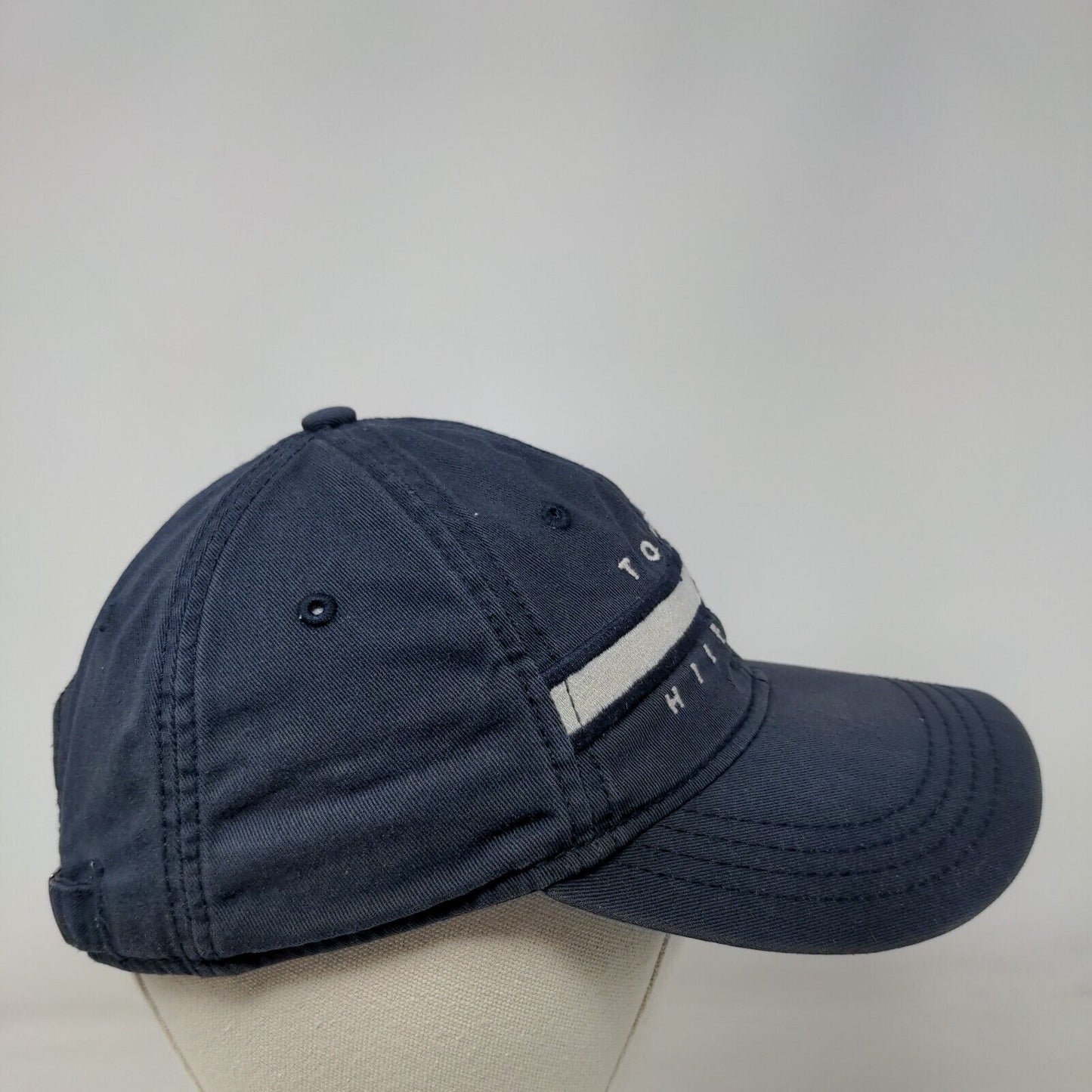 Tommy Hilfiger Slideback Hat Blue One Size Adjustable Embroidered 6 Panel Cotton