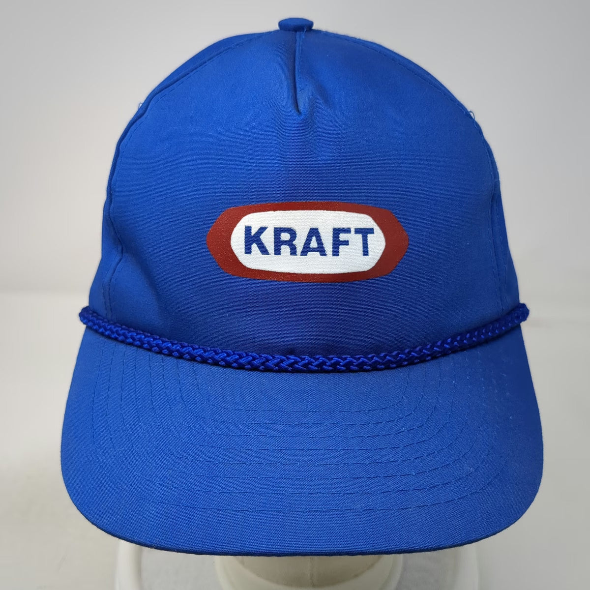 Mohr's Kraft Food Logo Blue One Size 5 Panel Braided Rope Detail Slideback Hat