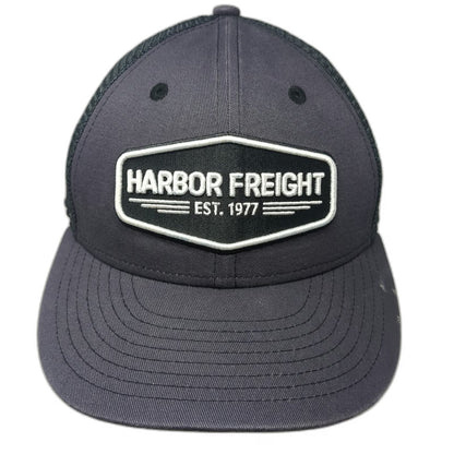 Harbor Freight Trucker Hat Gray One Size Mesh Snapback HFT Est 1977 Logo Patch