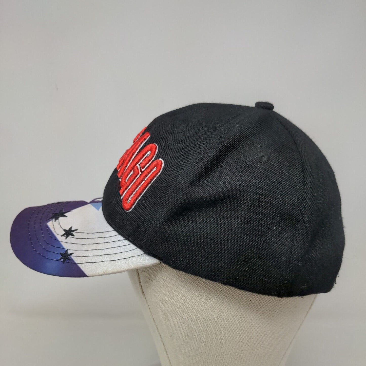 Unbranded Men's Strapback Hat Multicolor Chicago Embroidered Logo 100% Polyester