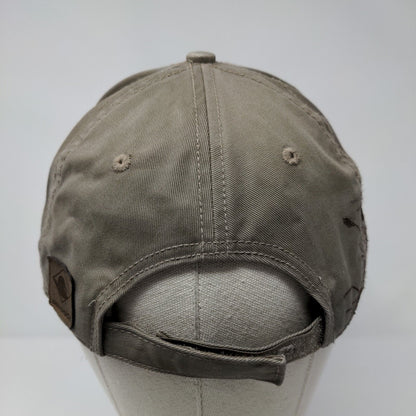 Case Agriculture Strapback Hat Tan OSFA Adjustable Embroidered Deer Wildlife