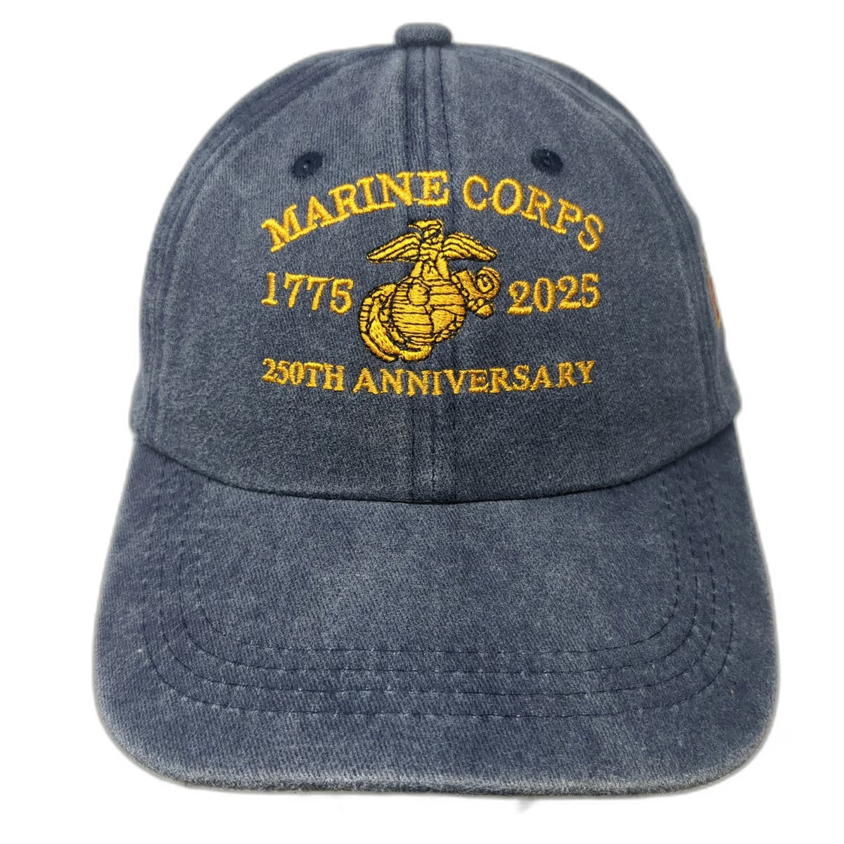 Marine Corps Baseball Cap Blue One Size 250th Anniversary 1775-2025 EGA Logo Hat